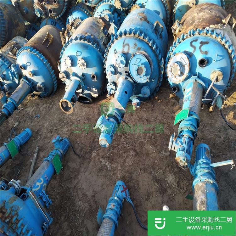 山東出售二手1.5噸搪瓷反應釜