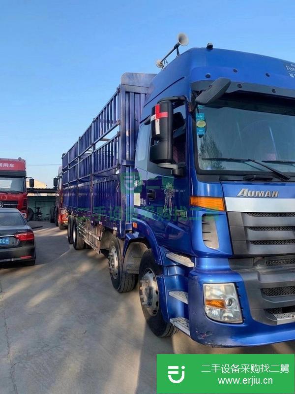 河北出售二手9.6米前四后八歐曼高欄貨車