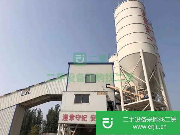 山東出售18年二手歐普180攪拌站一套。仕高瑪主機威爾姆螺旋