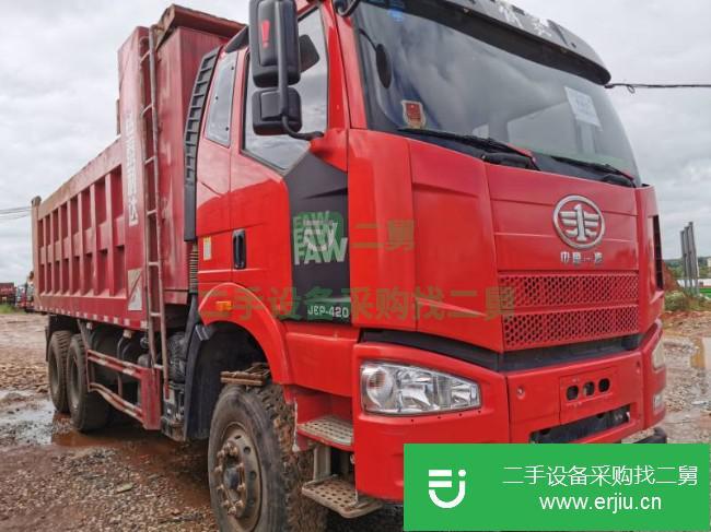 江西出售二手一汽解放后八輪自卸車