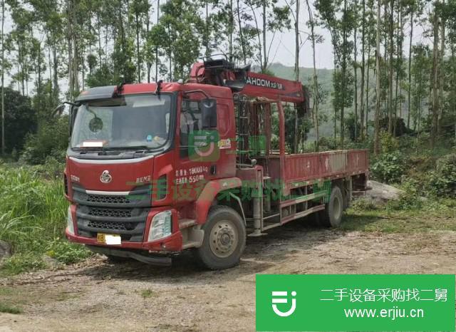 湖北出售二手東風柳汽單橋8噸隨車吊