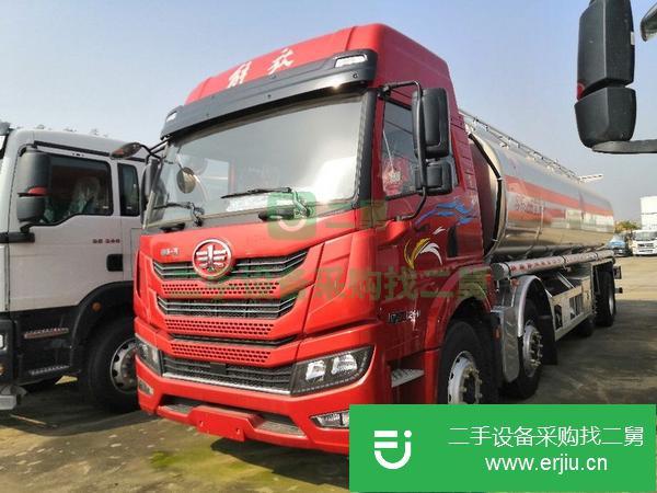 湖北出售二手解放前四后八油罐車錫柴260馬力