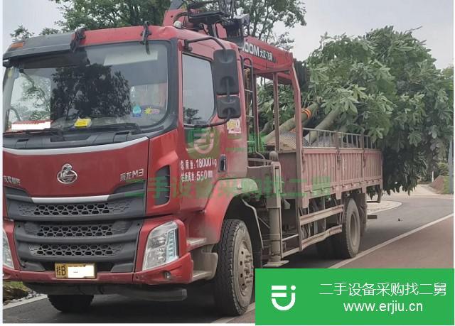 湖北出售二手東風柳汽單橋8噸隨車吊