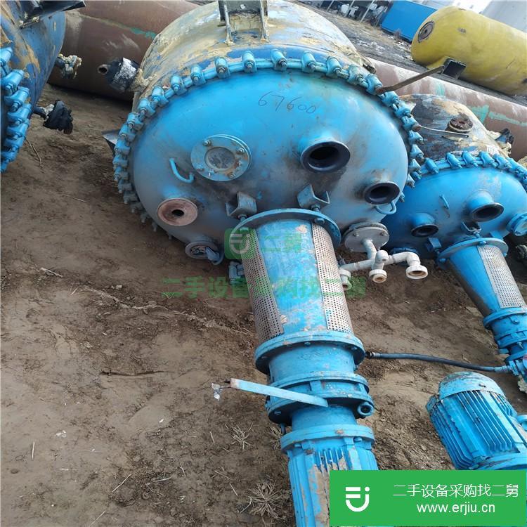 山東出售二手1.5噸搪瓷反應釜