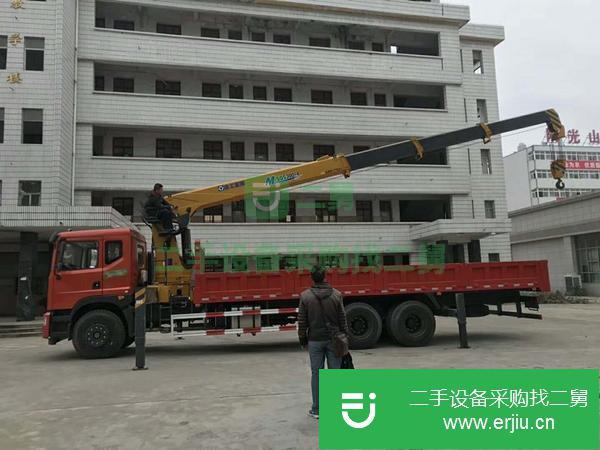 遼寧出售二手國六東風8噸隨車吊可分期