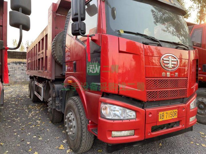出售18年國五7.5米輕型解放J6自卸車