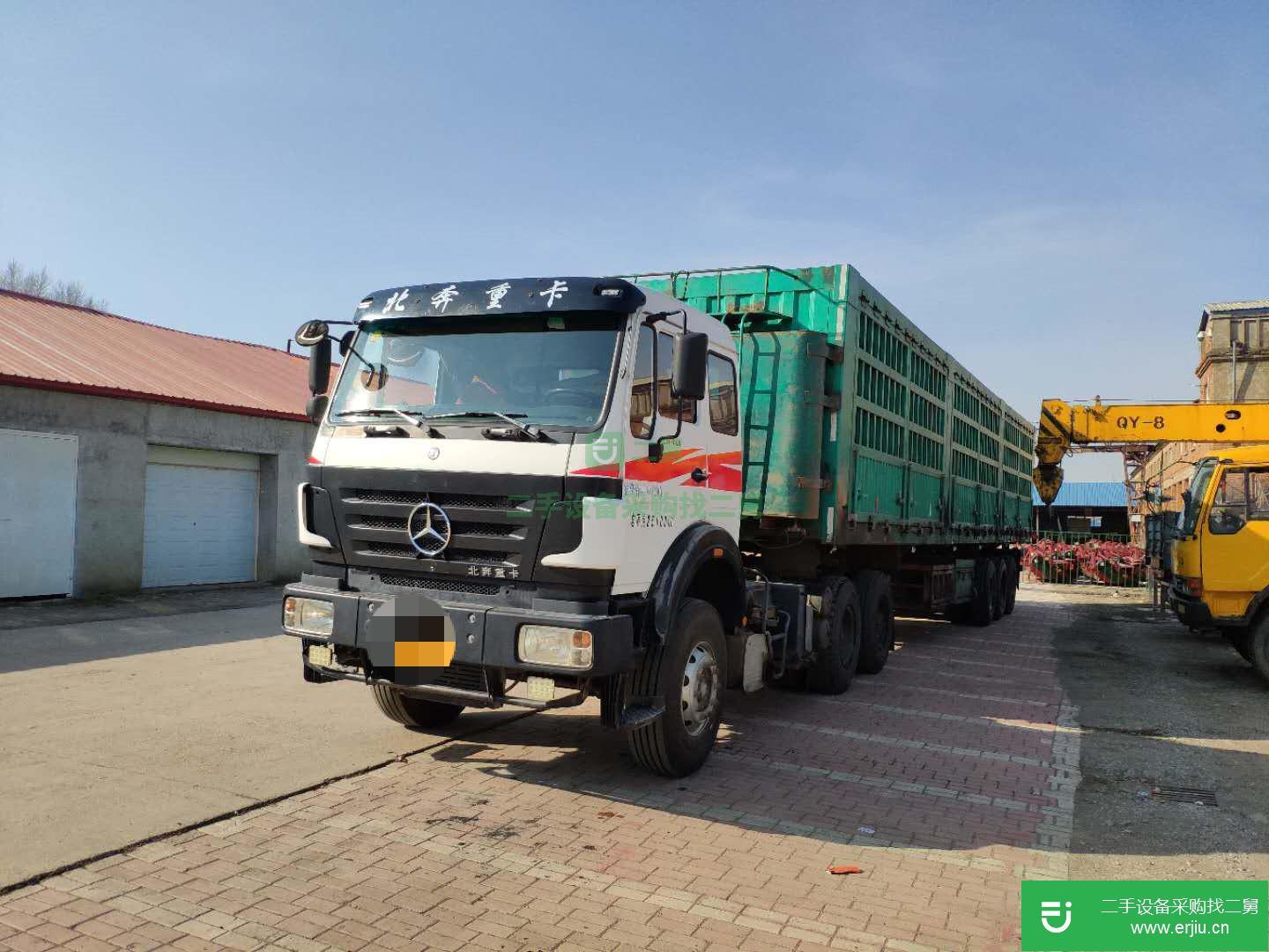 黑龍江出售二手北奔重卡400馬力半掛車
