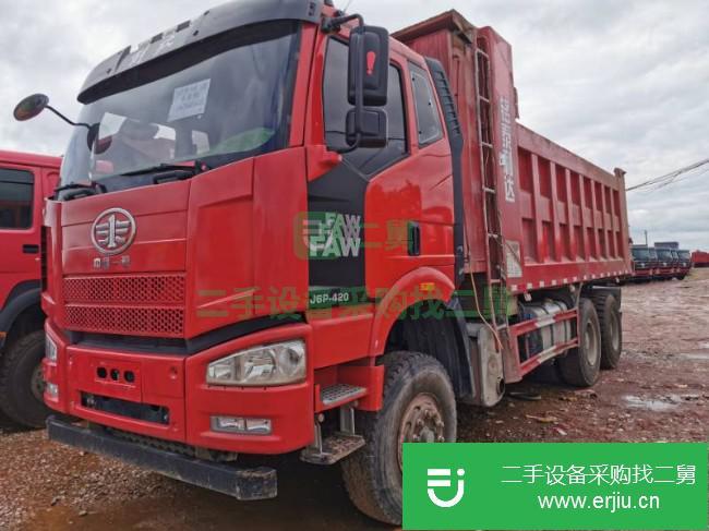 江西出售二手一汽解放后八輪自卸車