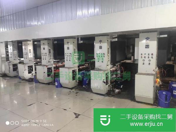 浙江出售二手八色鑫仕達無軸凹版印刷機