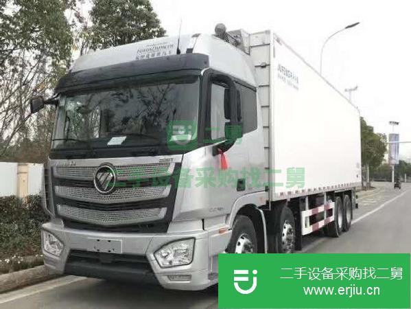 陜西出售二手福田歐曼9.6米400馬力冷藏車