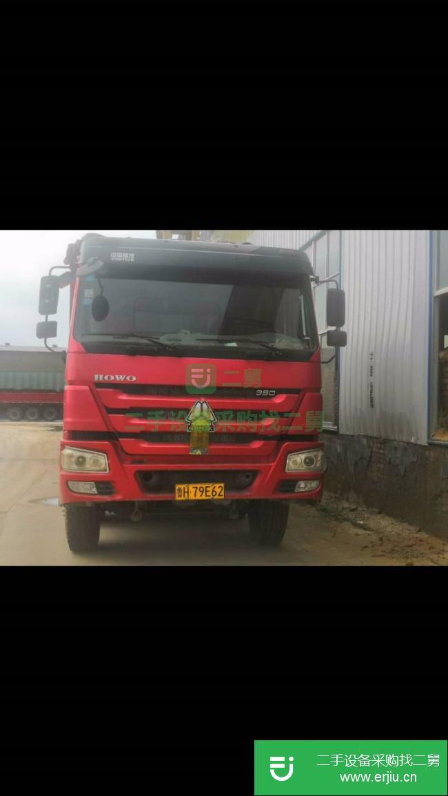 山東出售二手中國重汽380馬力自卸車