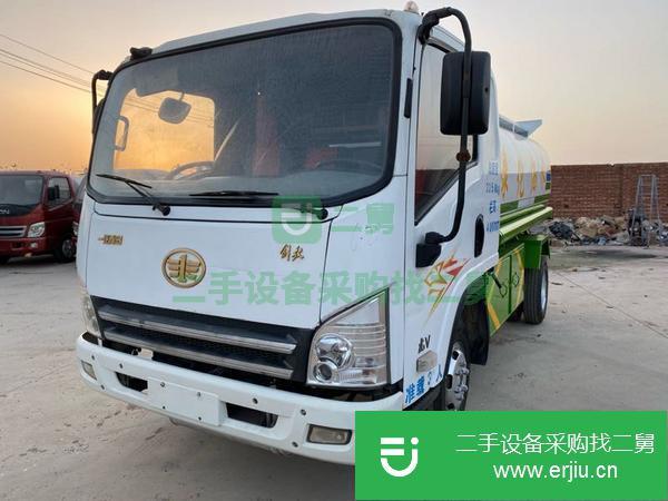 河北出售二手解放5噸灑水車