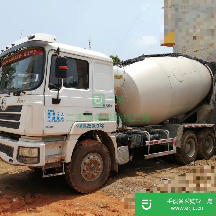 廣西出售二手德龍F3000后八輪12方攪拌車