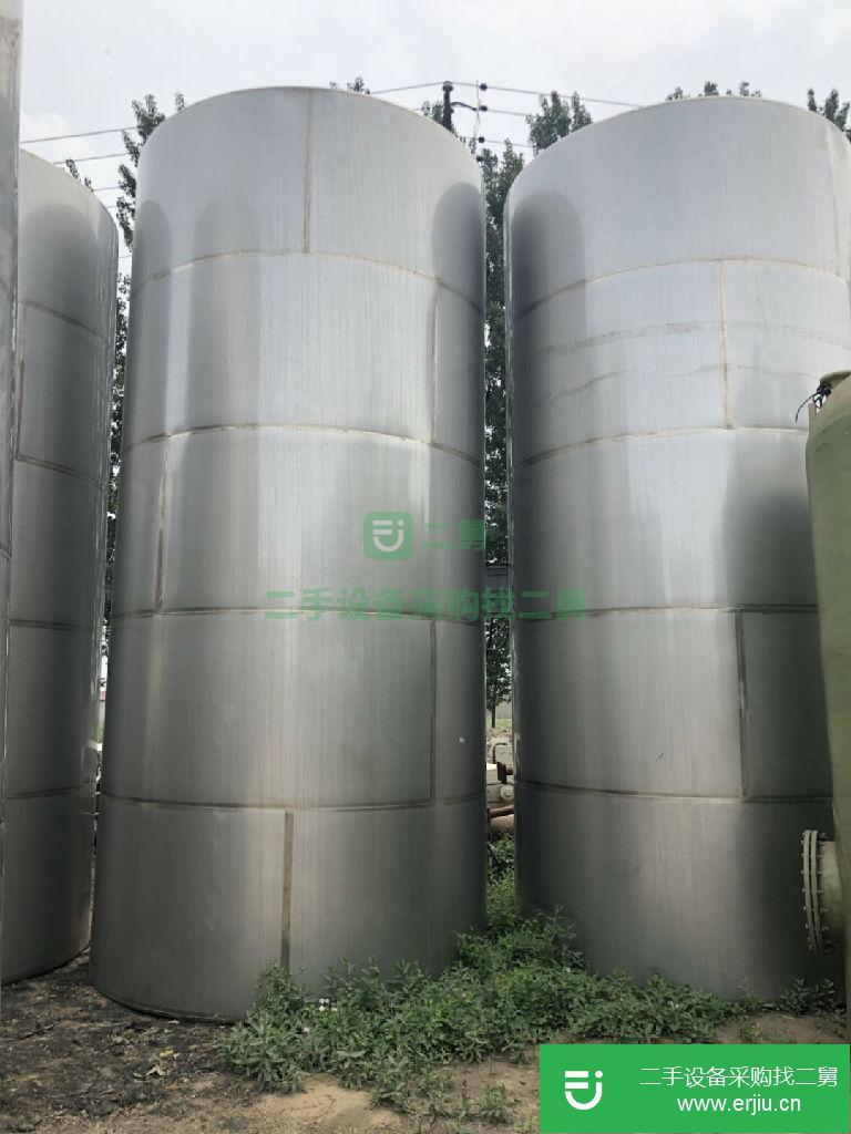 山東出售二手50噸立式不銹鋼儲罐