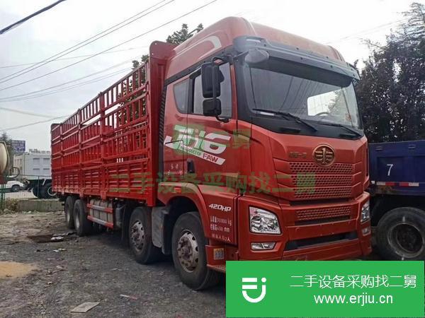 山東出售二手青島解放前四后八9.6米高欄420馬力貨車錫柴發(fā)動(dòng)機(jī)