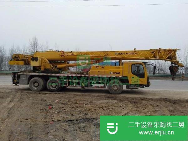 安徽出售二手13年徐工25k-2汽車吊手續(xù)齊全,原車漆,保證無事故