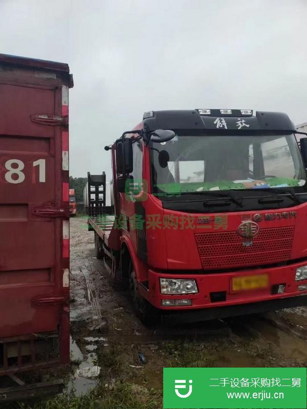湖北出售二手單橋平板運輸車180匹馬力