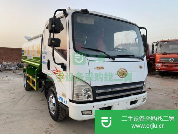 河北出售二手解放5噸灑水車