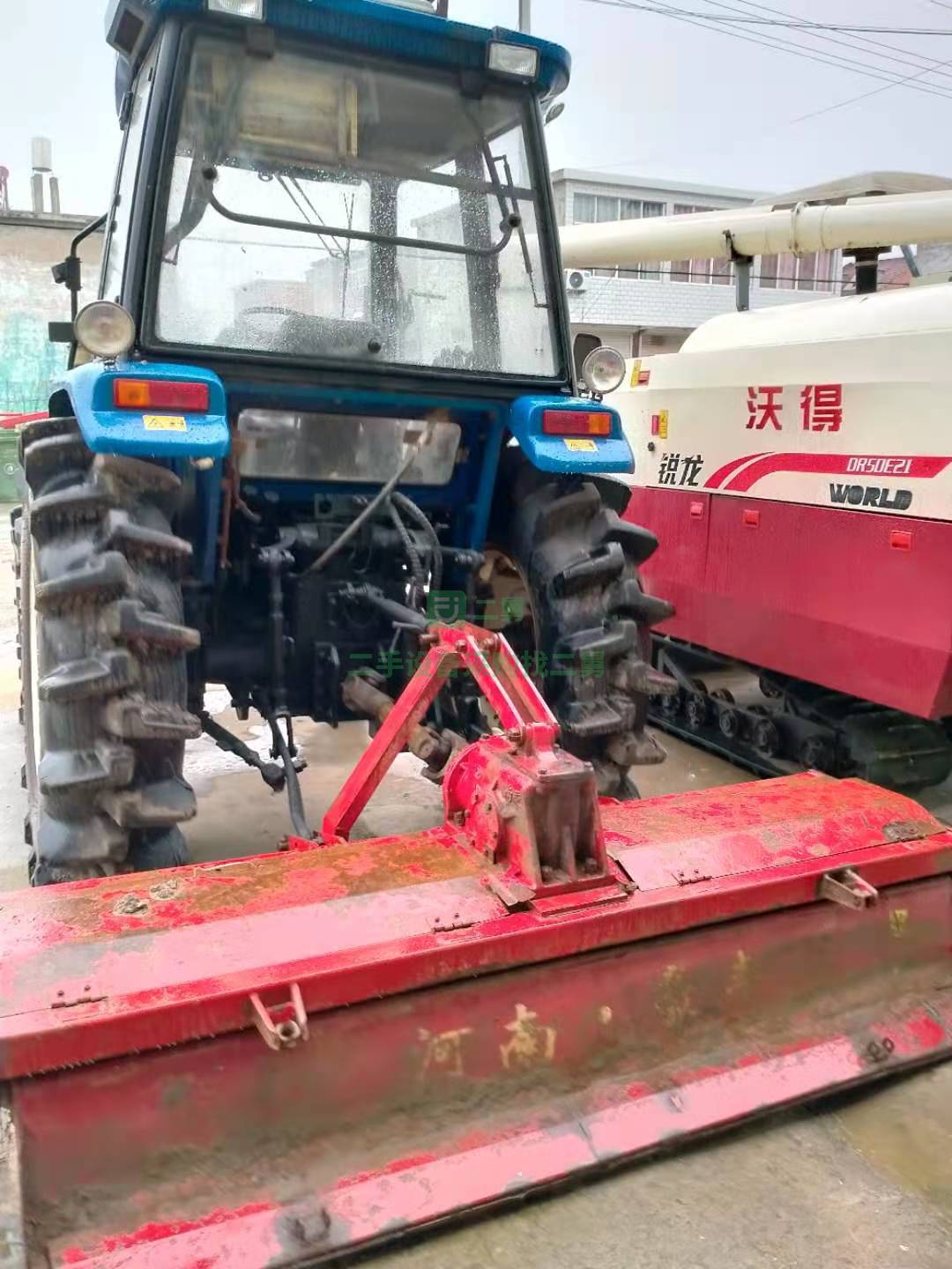 出售16年雷沃9O4拖拉機，工作4百多小時，有空調帶旋耕機