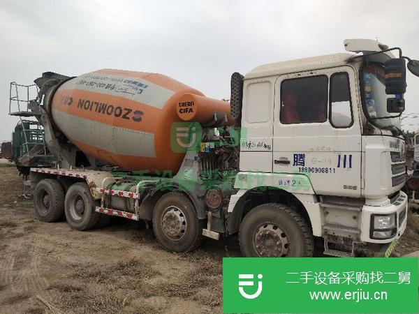 山東出售二手國(guó)四輕量化德龍攪拌車車況完美10方