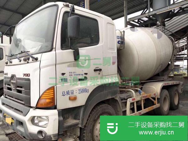廣東出售二手日野700攪拌車12方車況好