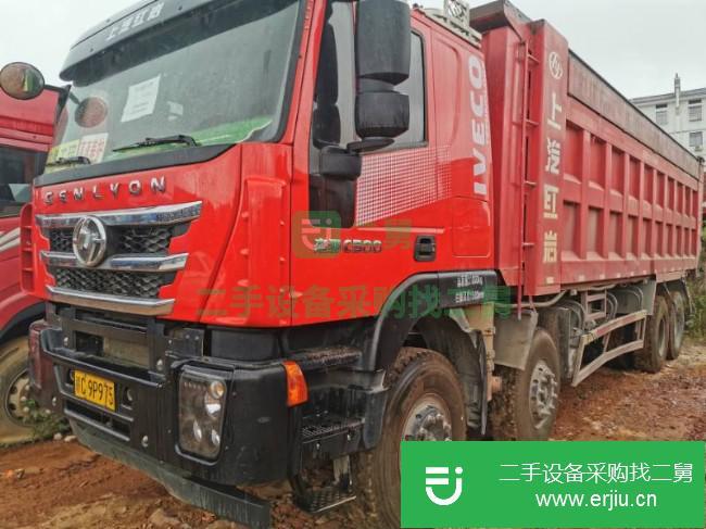 江西出售二手上汽紅巖前四后八8.2米自卸車