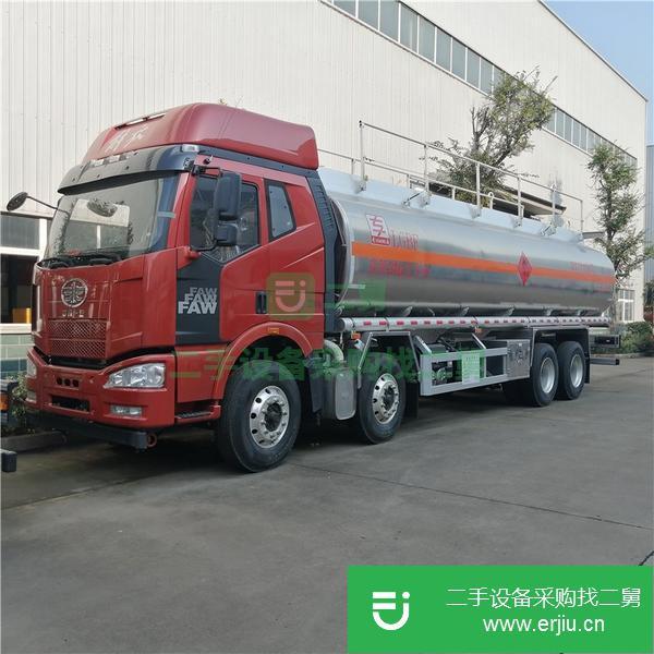 廣東出售二手解放前四后八20噸鋁合金油罐車
