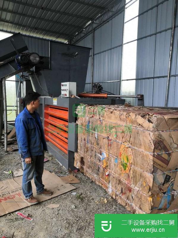 河南出售二手廢紙打包機，可以打多重廢料