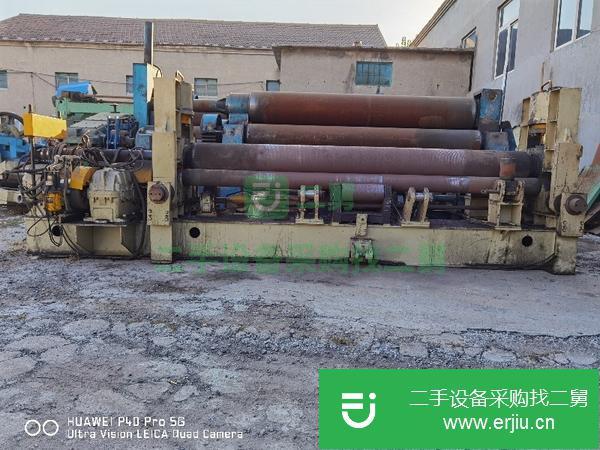 遼寧出售二手實心W11-12*3200液壓全自動卷板機