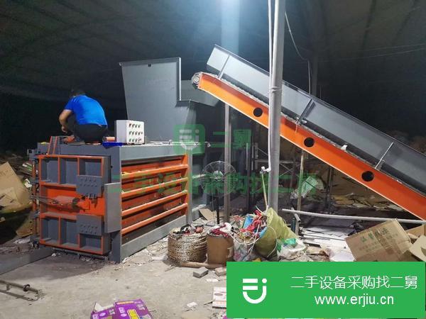 河南出售二手廢紙打包機，可以打多重廢料