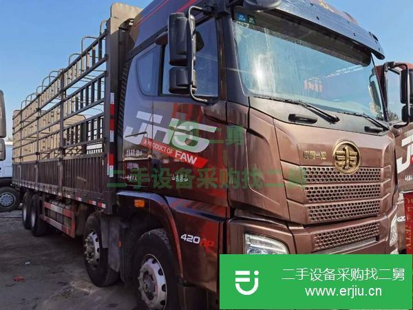 上海出售國五9.6米解放高欄貨車, 420馬力,分期提檔都合適