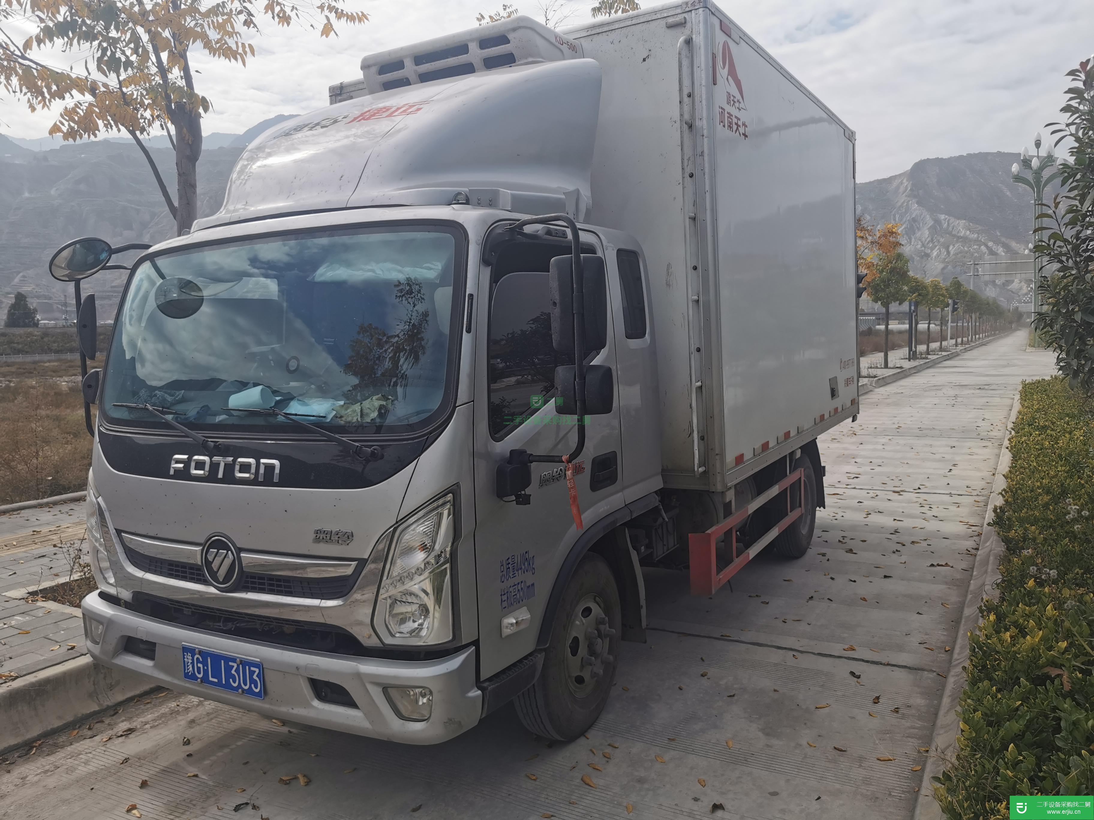 河南出售二手福田奧鈴冷藏車146馬力