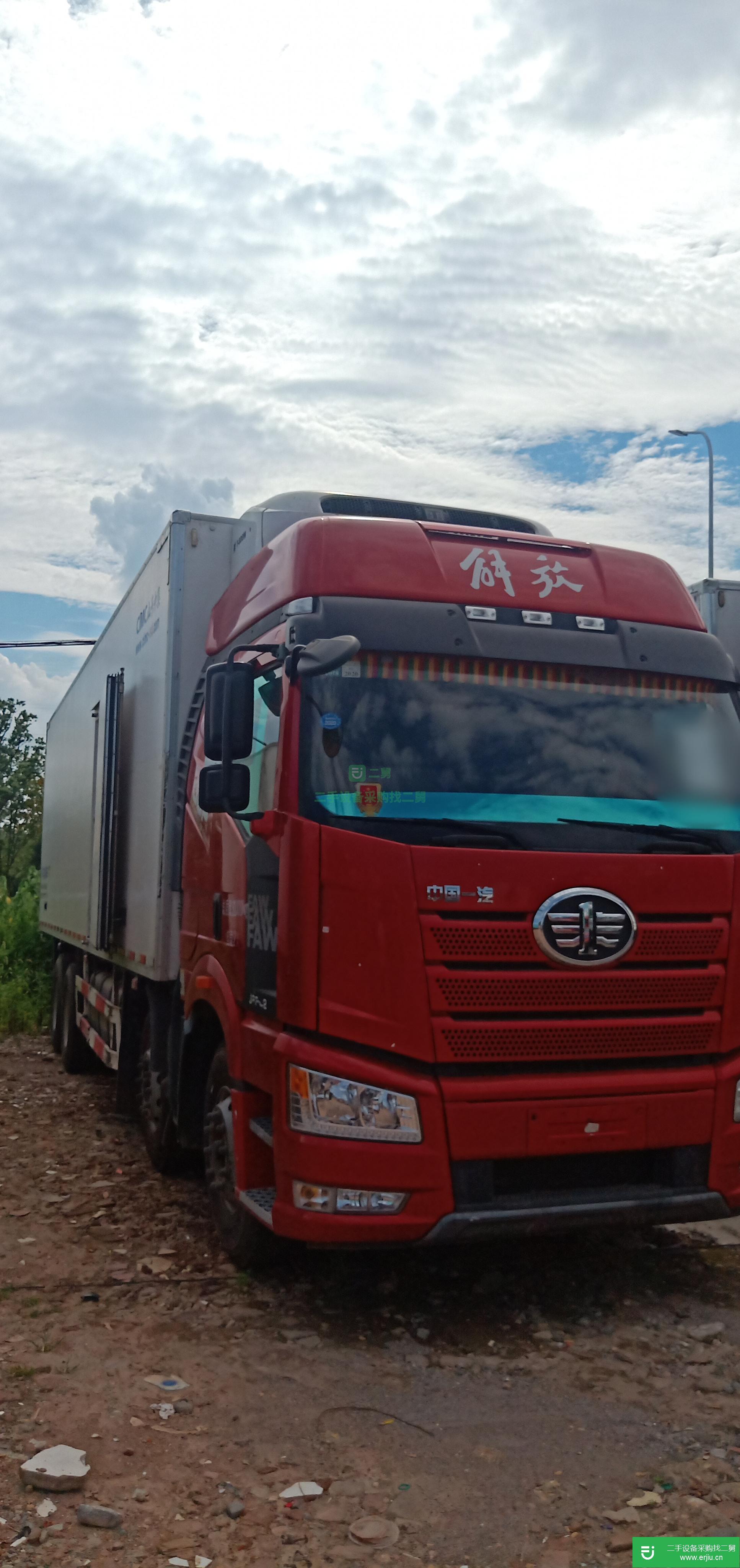 江西出售二手一汽解放冷藏車420馬力
