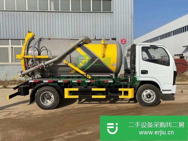 湖北出售二手京牌國六小多利卡吸污車5噸130馬力