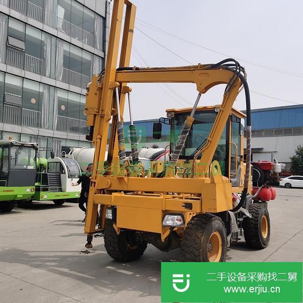 山東出售二手公路護欄打樁機