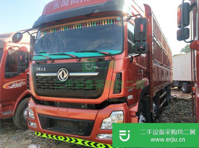 江西出售二手東風(fēng)天龍9.4米倉(cāng)柵式載貨車