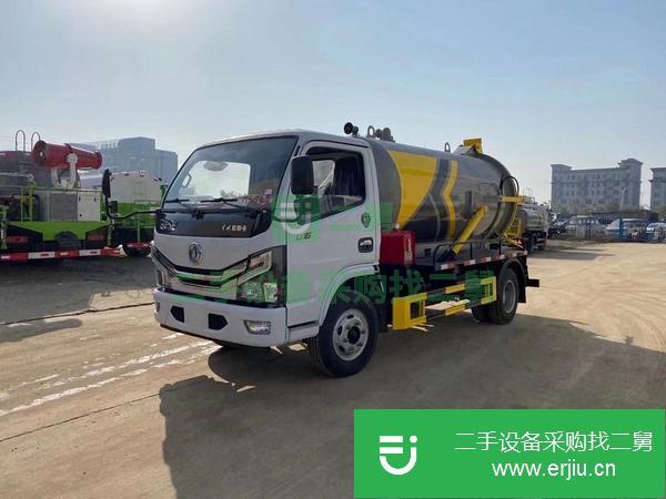 湖北出售二手京牌國六小多利卡吸污車5噸130馬力