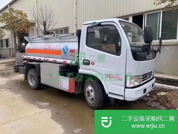 江蘇出售二手東風多利卡2噸油罐車國五全柴88馬力發動機