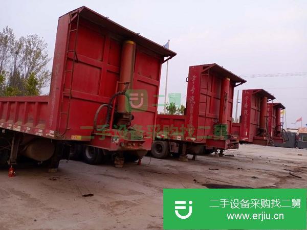 山東出售二手11米自卸半掛車