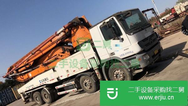 山東出售二手奔馳49米四橋六節臂泵車