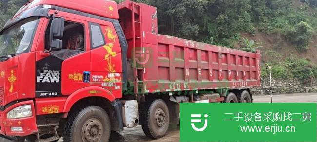 四川出售二手一汽解放J6P8.5米自卸車