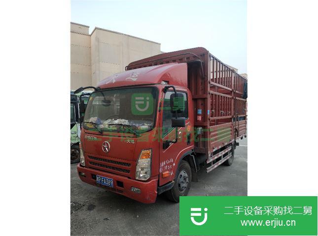 河南出售二手奧普力4.18米單排倉柵式貨車