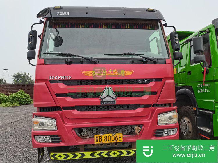 河北出售二手重汽豪沃380馬力自卸車