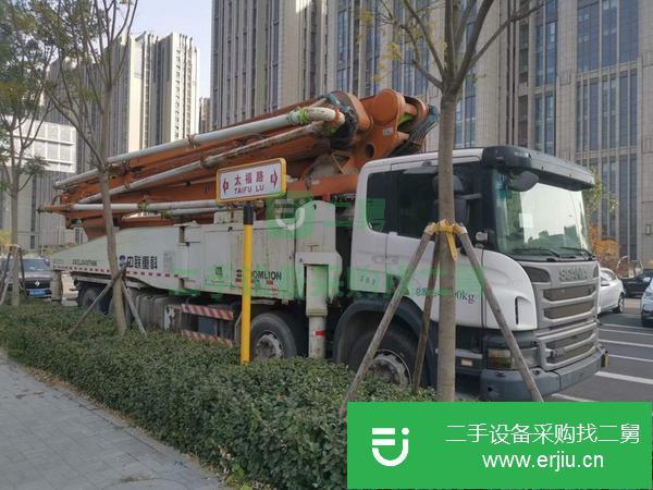 山東出售二手13年中聯斯堪尼亞56米泵車