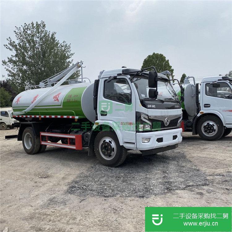 山東出售二手福田小卡5方吸糞車