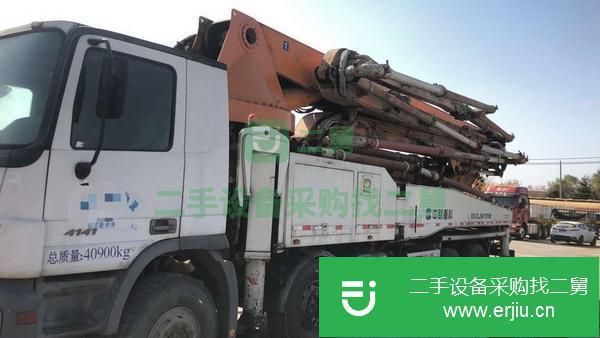 山東出售二手奔馳49米四橋六節臂泵車