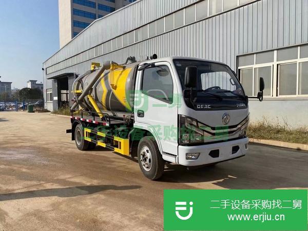湖北出售二手京牌國六小多利卡吸污車5噸130馬力