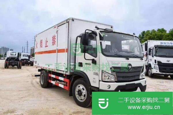 安徽出售二手福田瑞沃國六黃牌危險品廂式運輸車可分期包上牌