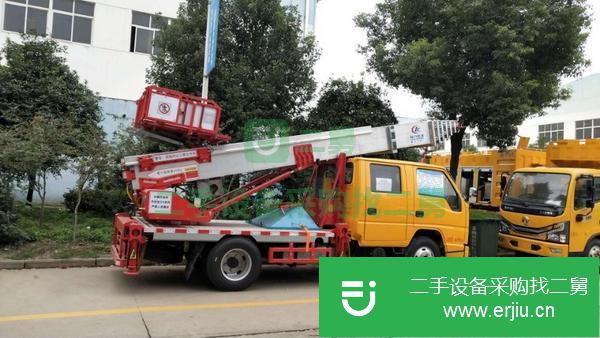 福建出售二手32米藍(lán)牌上料云梯車