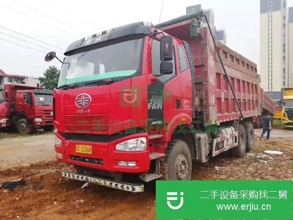 江西出售二手解放J6P自卸車